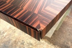 egyedi art deco nyitható bővíthető étkezőasztal nagyméretű tárgyalóasztal ebédlőasztal