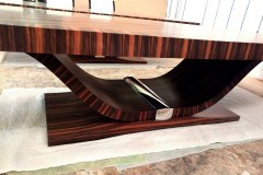 egyedi art deco nyitható bővíthető étkezőasztal nagyméretű tárgyalóasztal ebédlőasztal