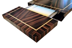 egyedi art deco asztal