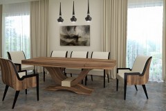 Természetes hazai dió egyedi Art deco tárgyalóasztalok webáruház