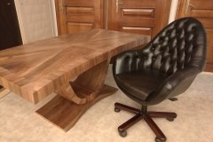 íróasztal szék forgószék mélytűzött mélyhúzott bőr 1