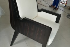 Art deco karosszék, ammara ében