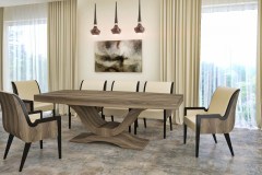 amerikai dió art deco asztal nyitható bővíthető étkezőasztal ebédlőasztal