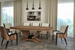 Természetes hazai dió egyedi Art deco tárgyalóasztalok webáruház