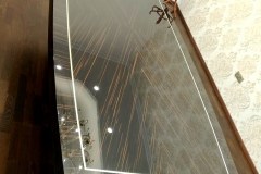 Art Deco tárgyaló asztal, ammara ében