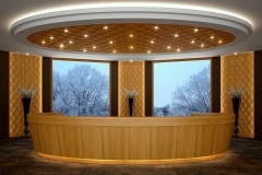 3d fa recepció asztal pult