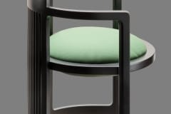 design karosszék barrel Frank Lloyd Wright nyomán