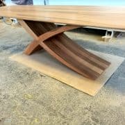 ZEG asztal, hazai dió, 300 + 60 cm nyitható