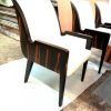 egyedi art deco nyitható bővíthető étkezőasztal nagyméretű tárgyalóasztal ebédlőasztal szék