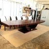 egyedi art deco nyitható bővíthető étkezőasztal nagyméretű tárgyalóasztal ebédlőasztal szék