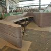 egyedi recepció pult asztal dekor corian