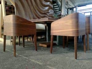 cubus minimál szék, design szék, étkezőszék, ebédlőszék, fa szék, magas karfás szék