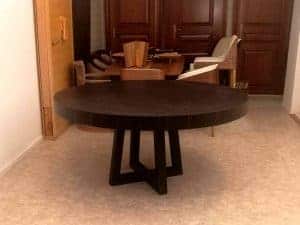 Base-ammara-ében-egyedi-kerek-nyitható-design-étkező-és-tárgyalóasztal 22