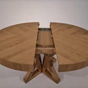 kerek zeg asztal egyedi nyitható körasztal bővíthető étkezőasztalok (1)